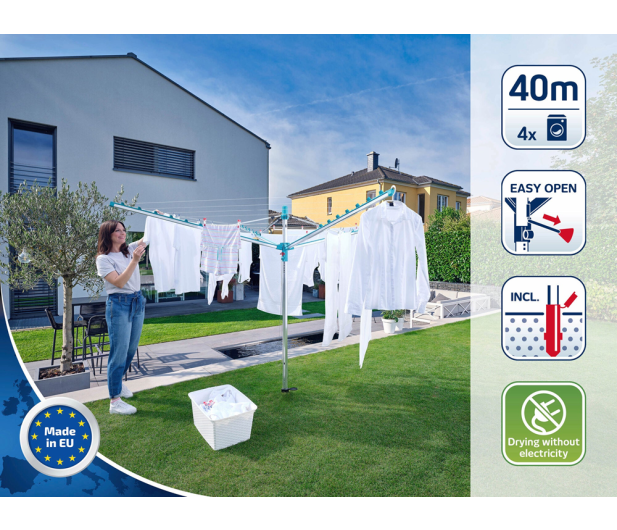 LEIFHEIT Suszarka ogrodowa Leifheit Linomatic 400 Easy - 1467558 - zdjęcie 2